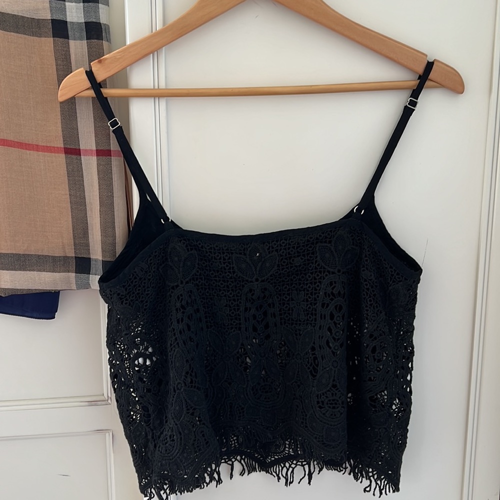 Boutique Gypsy 05 Lace Crochet Blouse Top - Picture 7 of 9